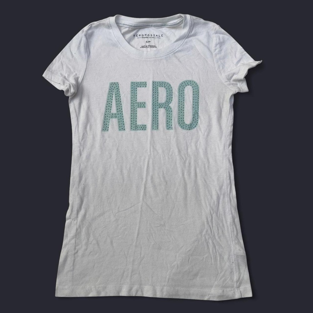 Aeropostale white baby tee